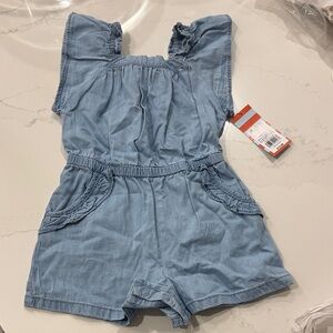 Cat & Jack Blue Kids Denim Romper